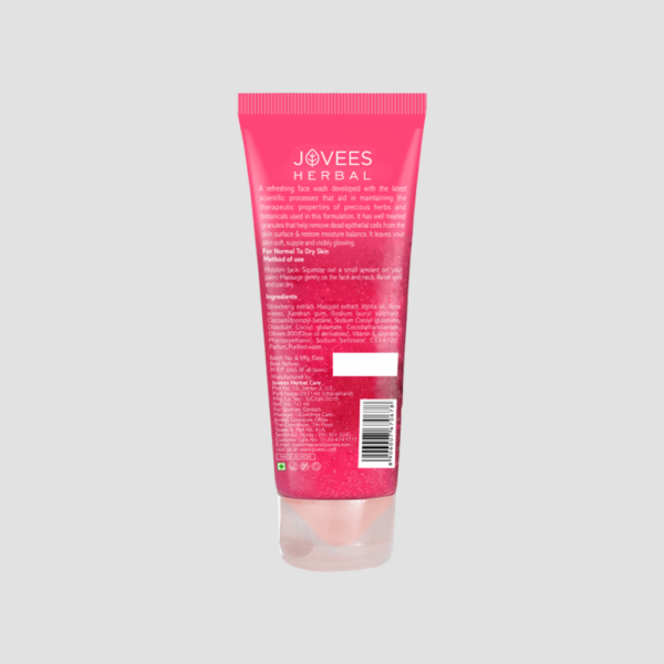 Jovees Strawberry Face Wash for a Sheer Moisture & Glowing Skin 120ml